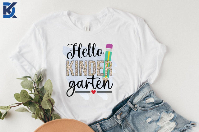 Hello Kindergarten, Back to School PNG Sublimation SVGista 