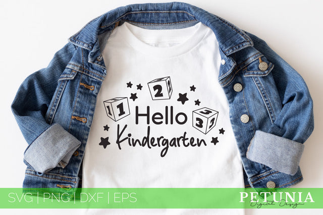 Hello Kindergarten| Back To School SVG SVG Petunia Digital Design 
