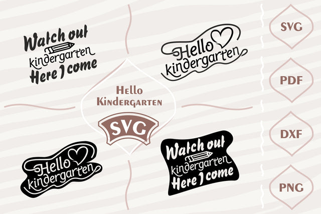 Hello Kindergarten - SVG bundle SVG Digital Mojito 