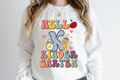 Hello Kindergarten SVG Cricut Files Sublimation Rupkotha 