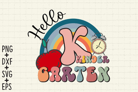 Hello Kindergarten SVG Cricut Files SVG Rupkotha 