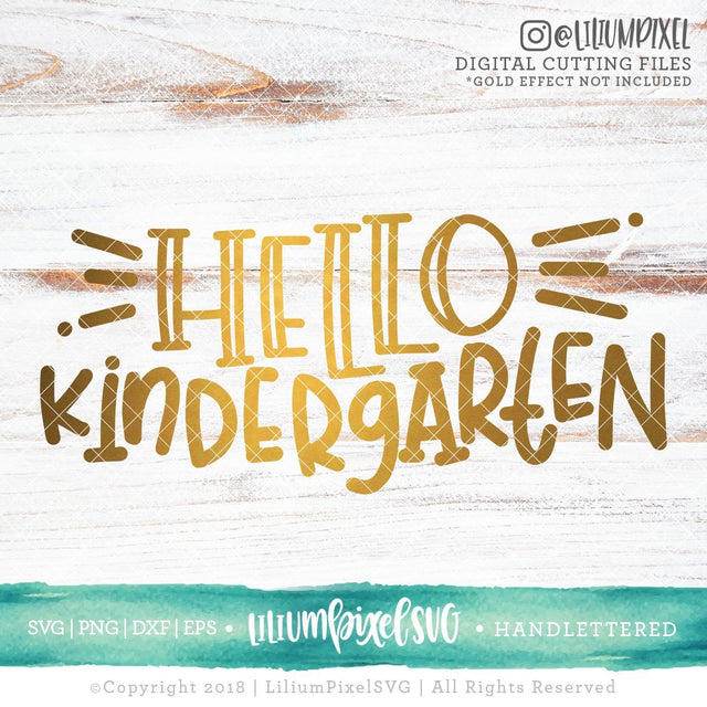 Hello Kindergarten SVG Lilium Pixel SVG 