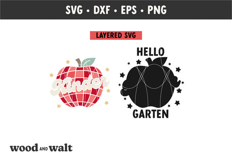 Hello Kindergarten SVG | Retro Back To School SVG SVG Wood And Walt 