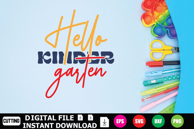 Hello Kindergarten SVG Shahin alam 