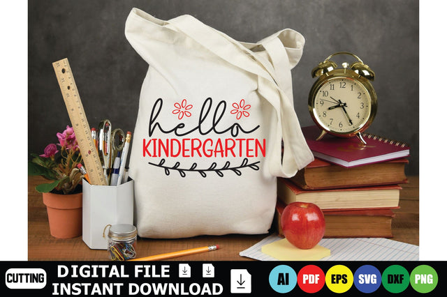 Hello Kindergarten SVG Shahin alam 