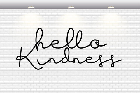 Hello Kindness - SVG, PNG, DXF, EPS SVG Elsie Loves Design 