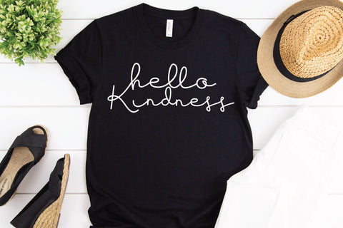 Hello Kindness - SVG, PNG, DXF, EPS SVG Elsie Loves Design 
