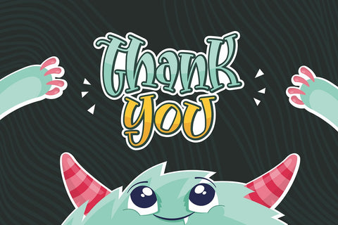 Hello Little Monsta Font Orenari 