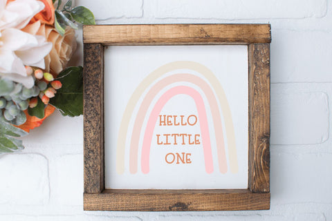Hello Little One SVG | New Baby SVG So Fontsy Design Shop 