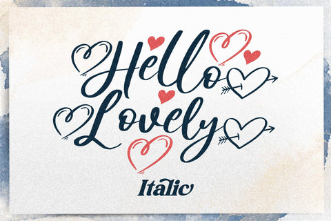 Hello Lovely Font Letterena Studios 