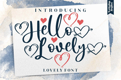 Hello Lovely Font Letterena Studios 