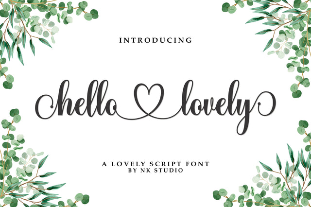 Hello Lovely Font Nurul Kamal 