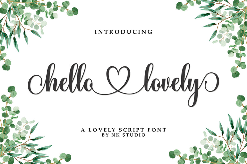 Hello Lovely Font Nurul Kamal 