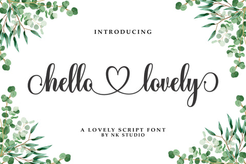 Hello Lovely Font Nurul Kamal 