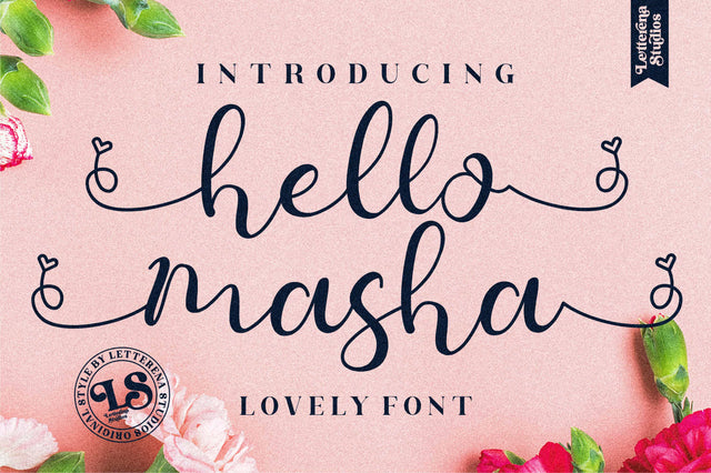 hello masha Font Letterena Studios 