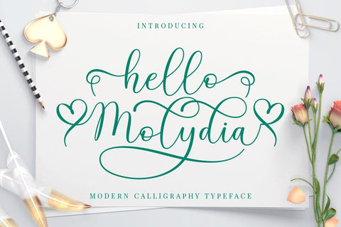 Hello Molydia Font Megatype 