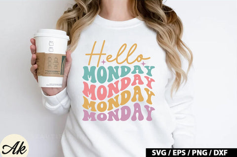 Hello monday Retro SVG SVG akazaddesign 