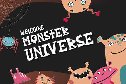 Hello Monster - Playful Display Font Font Alpaprana Studio 