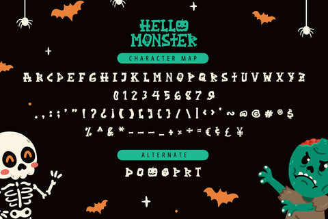 Hello Monster - Playful Display Font Font Alpaprana Studio 