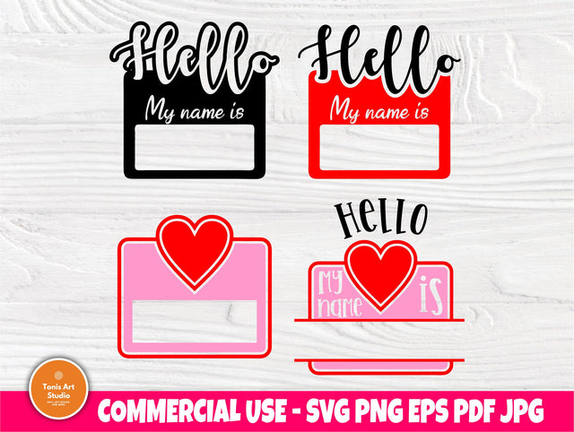 Hello my name is SVG | Newborn svg | New baby svg | Name svg | Newborn cut files for cricut and silhouette | Newborn monogram | Baby bundle SVG TonisArtStudio 