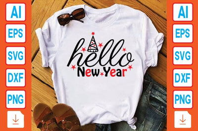 Hello New Year SVG Craftlabsvg24 