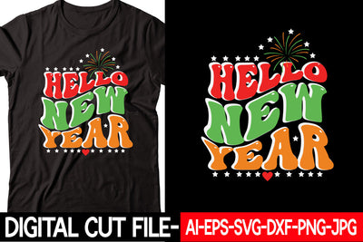 Hello New Year SVG cut file SVG Blessedprint 