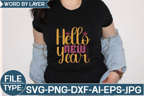 Hello New Year SVG Cut File SVG Studio Innate 