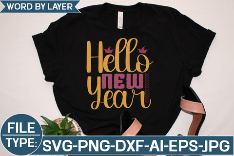 Hello New Year SVG Cut File SVG Studio Innate 