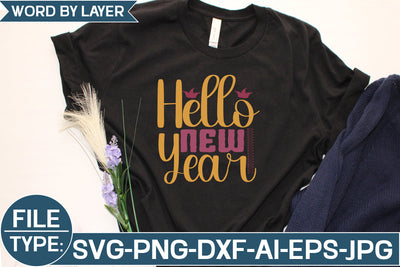 Hello New Year SVG Cut File SVG Studio Innate 