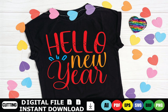 Hello New Year SVG Shahin alam 