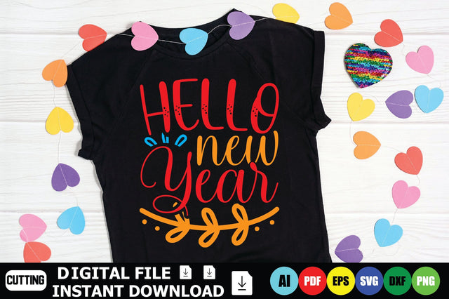 Hello New Year SVG Shahin alam 