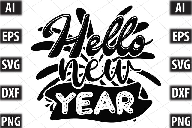 hello new year SVG SVGista 