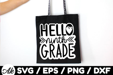 Hello ninth grade Stickers SVG akazaddesign 