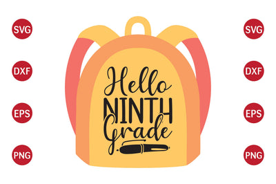 Hello Ninth Grade SVG CraftlabSvg29 