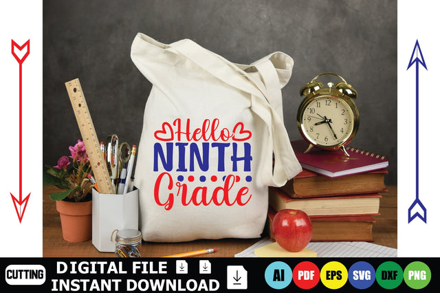 Hello Ninth Grade SVG Shahin alam 