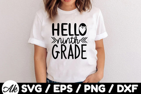 Hello ninth grade svg SVG akazaddesign 
