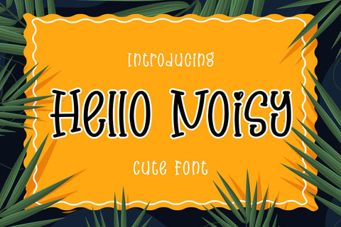Hello Noisy Font Supersemar Letter 