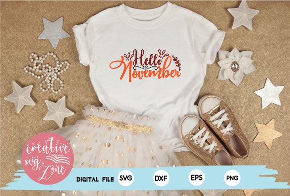 Hello November SVG md faruk hossain 