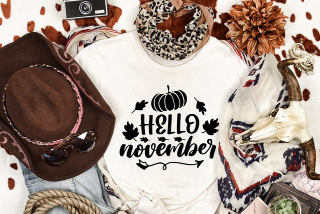 Hello November SVG SVG dapiyupi store 