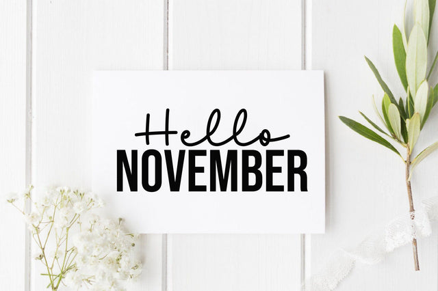 Hello November SVG SVGista 
