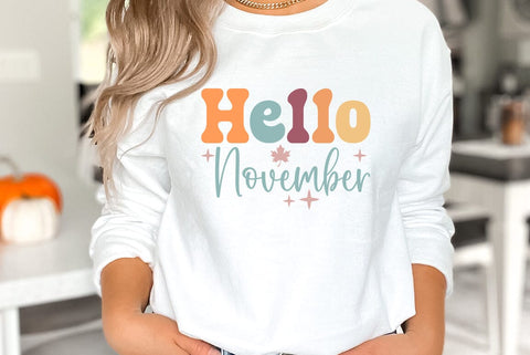 Hello November, Thanksgiving SVG SVG FiveStarCrafting 
