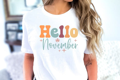 Hello November, Thanksgiving SVG SVG FiveStarCrafting 