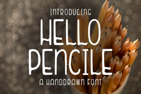 Hello Pencile – Handdrawn Font Font Good Java 