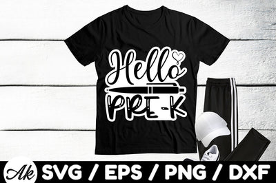 Hello pre-k Stickers SVG akazaddesign 