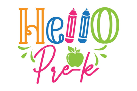 Hello Pre-k SVG Craftlabsvg24 
