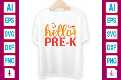 Hello Pre-k SVG Craftlabsvg24 