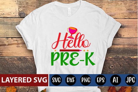 Hello Pre-k SVG cut file SVG Blessedprint 