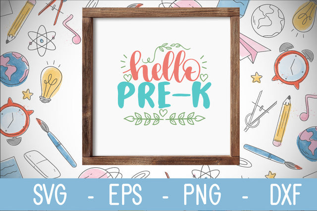 hello pre-k svg cut file SVG Svgcraft 