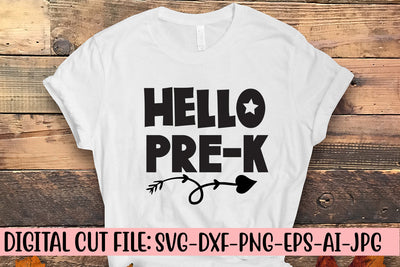 Hello Pre-k SVG Cut File SVG Syaman 