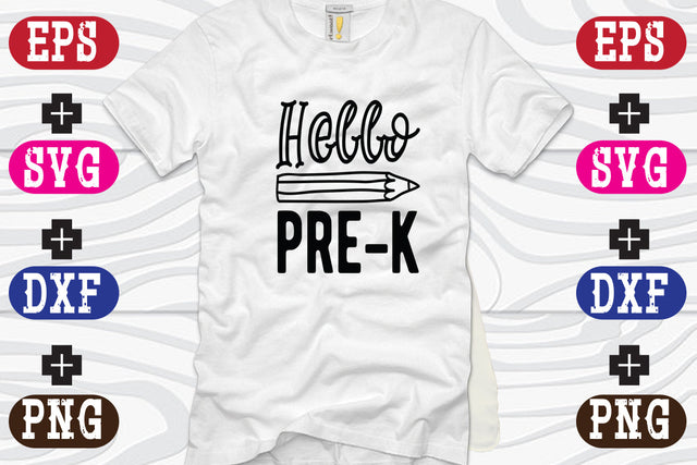 Hello pre-k SVG Nurstore 